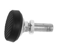 Patins de Socle pour Balance Électronique, Vis Filetée 16 MM, 0,5 à 3 T | Caoutchouc Renforcé et Acier, Surface Texturée, Blocage Anti-rotation, Usage en Atelier
