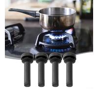 Patins en caoutchouc noir pour grille de brûleur GE WB02X24790 conçus pour absorber les vibrations et éviter les rayures