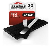 Patins en Feutre Auto-Adhésifs 20 PCS X-Protector - Patins pour Meubles Noir - Patin Meuble Premium - Patin Feutre Autocollant - Patins Glisseurs pour Meubles - Protégez Vos Sols!