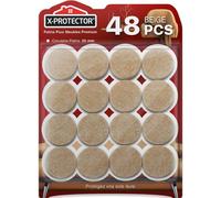 Patins en Feutre Auto-Adhésifs 48 PCS 25 mm-Patins pour Meubles Beige-Patin Meuble Premium-Patin Feutre Autocollant-Patins Glisseurs pour Meubles-Protégez Vos Sols!