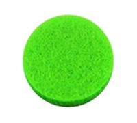 Patins en feutre coloré de 18 mm pour diffuseur d'huiles essentielles de 25 mm pour médaillon médaillon médaillon de couleur unie (vert clair)
