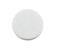 Patins en feutre coloré de 18 mm pour diffuseur d'huiles essentielles de 25 mm pour médaillon médaillon médaillon de couleur unie (blanc)