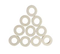 Patins en feutre, paquet de 10 pour trompette, trombone, White
