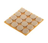 Patins en feutre pour parquet autocollants ronds Fix-O-Moll 22mm, pack de 16