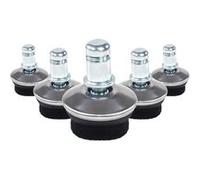 5 x STAND FZ | 11 mm | Patins en feutre | Sols durs - Patins de chaise Noir