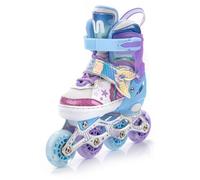 Patins en ligne 4 en 1 Mermaid - Aluminium et carbone - Taille réglable - M 34-37 - Pourpre 34/37