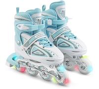 Patins en ligne, Apollo, Super Blades X Pro, Roues LED illuminées, blanc/menthe 31/34