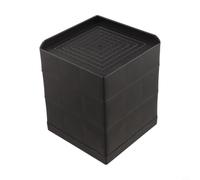 Patins en plastique pour pieds de chaise pour canapés et chaises qui offrent une absorption des chocs et une stabilisation sans endommager les surfaces du sol (noir, 14 cm)