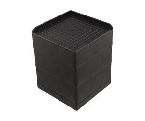 Patins en plastique pour pieds de chaise pour canapés et chaises qui offrent une absorption des chocs et une stabilisation sans endommager les surfaces du sol (noir, 14 cm)