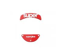 Superglide2 Patins de Souris avec Surface texturée à Vitesse contrôlable en Verre Ultra résistant et Semelle Lisse et Durable pour Razer Orochi V2 Rouge