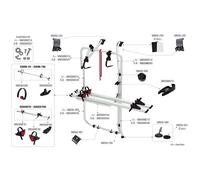 Patins feutre autocollants 41mm pour porte-vélos CARRY BIKE T5D Fiamma