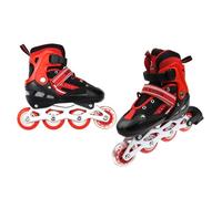 Patins pour enfants AGNESG - Roller In Line - Rouge - Taille M (35-38) - Patins à rouleaux réglables M