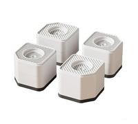 Patins pour lave-linge Paquet de 4 coussinets de support en caoutchouc multicolores de plusieurs tailles for appareils électroménagers(White Two Layers)