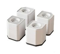 Patins pour lave-linge Paquet de 4 coussinets de support en caoutchouc multicolores de plusieurs tailles for appareils électroménagers(White Three Layers)