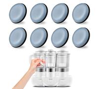 Patins pour Meubles, 8 Pièces Patins Glisseurs pour Meubles Rondes Auto-Adhésives Patin Glisseur pour Meuble Lourd pour Thermomix TM5 TM6 Friteuse Air Chaud Machine Pain Mixeur Pot Mixeur Auxiliaire