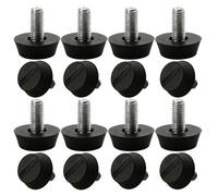 Patins pour meubles SOURCING MAP 16pcs Pieds de Nivellement Réglable M6 x 13 x 20mm pour Pieds de Chaise et de Canapé