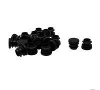 Patins pour meubles SOURCING MAP 20pcs Bouchon Embout Pied chaise Cap Jambe Tube Tampon Table rond plast. nervuré 16mm OD 13-15mm ID