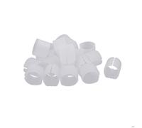 Patins pour meubles SOURCING MAP 20pcs Embout Pied Chaise Tube Rond Tube Pied Table Fauteuil Tampon Plastique Blanc Forme U 25mm Dia