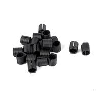 Patins pour meubles SOURCING MAP 20pcs Embout Pied Chaise Tube Rond Tube Pied Table Fauteuil Tampon Plastique Forme U Rond Dia 16mm