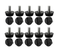 Patins pour meubles SOURCING MAP 20pcs Pieds de Nivellement Réglable M6 x 13 x 20mm pour Pieds de Chaise et de Canapé