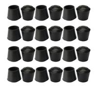 Patins pour meubles SOURCING MAP 24pcs Embout Pied Chaise Bouchon Tampon Capuchon Protection Jambe Caoutchouc Noir 16mm ID
