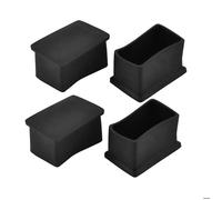 Patins pour meubles SOURCING MAP 4pcs Embout PVC Pied de chaise Embout Tube Jambe Cap Protection Noir Carré 50mm x 30mm