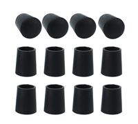 Patins pour meubles SOURCING MAP 7,5mm ID Pied de meuble Caoutchouc Rond Embout Coussin Capuchon Protection Chaise Table Noir 12Pcs