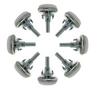 Patins pour meubles SOURCING MAP 8pcs Pieds nivellement Réglable M6x25x30mm à Visser pour Meuble + Écrous en T pour Pieds de Table