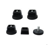 Patins pour meubles SOURCING MAP Pieds nivellement Réglable Patin Jambe Pied Table Chaise 25x25mm tube carré embout glisse 4pcs