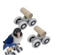 Patins pour Oiseaux, Jouets Éducatifs Rollers pour Perroquets, 1 Paire Réglable Dresseur Intelligence d'exercice Interactif pour Taille Petite et Moyenne