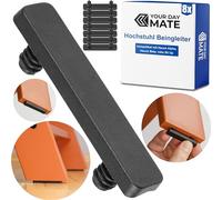 Patins pour Pieds de Chaise Haute, 8 pcs, compatibles avec Hauck Alpha, Hauck Beta, roba Sit Up, Distance de 33 mm Entre Les Trous, en Noir, en Plastique, Chaussettes pour Pieds de Chaise pour bébé