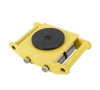 Patins Robustes, Déménageur de Machines industrielles Rouge/Jaune 13200 LB 6T Dolly Skate avec Roue en Acier(Yellow)