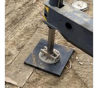 Patins stabilisateurs, Blocs de nivellement for cric Camping-Car, 12, 16, 20 et 24 Pouces, Noirs, empilables étanches, for remorque, Grue dépanneuse(1pc,60x60x6cm/23.6x23.6x2.4in)