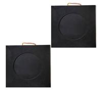 Patins stabilisateurs, Coussin de stabilisation carré empilable et imperméable for Camping-Car avec poignée, Largeur: 27, 23, 19, 15 11 Pouces(2pcs,60x60x6cm/23.6x23.6x2.4in)