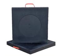 Patins stabilisateurs, Lot de 2 Blocs nivellement for cric Camping-Car, stabilisation empilables 30, 40, 50 et 60 cm Large, étanches for Grue/dépanneuse(A,50x50x4cm/19.7x19.7x1.6in)