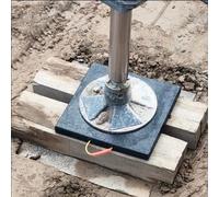 Patins stabilisateurs, Lot de 4 vérins nivellement empilables Noirs for Camping-Car, Camion, VR, 12 x, 16, 20, 24, avec poignée(A,30x30x5cm/11.8x11.8x2in)