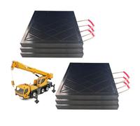 Patins stabilisateurs, Stabilisateurs de Grue 12, 16, 20, 24 et 28 Pouces, Plateforme d'atterrissage for cric Camion/remorque/VR, stabilisateur Noir étanche(6pack,70x70x7cm/27.6x27.6x2.8in)