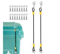 Patio 2 Packs, Trash Can Lid, Lock Bear Proof, Lock Set Indoor, Multiusage