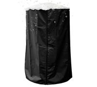 Patio Heater Cover, Water-Resistant Outdoor Shield with Side Zipper, 420D Oxford Fabric Protector for Tabletop Heating Units, Ideal for Wall Deck Garden or Backyard Use at Home, Black