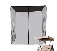 Patio Net Screen, Mesh Enclosure with Zipper Opening, Lightweight UV Protection Shield, Outdoor Barrier, Ideal for Garage, Apartment, Camping, Front Yard, Deck Use