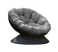 Patio Pad De Chaise D'oscillation Rond Coussin Suspendu De Chaise De Hamac D'oeuf Avec Cravates,Trop étouffé Coussin Suspendu De Chaise D'oeuf,Épaissir Coussin De Chaise Papasan-G 130x130cm(51x51inch)