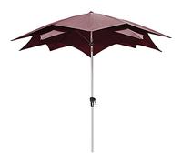 Patio Umbrella 2.7m/9ft Sunshade Umbrella with Tilt Mechanism, Crank Lift Blackout Umbrella for Pool Beach Garden, Heavy Duty Windproof Sunblock Parasol