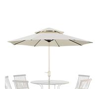 Patio Umbrella Canopy, Awning Parts, 103.29 Inches Double-Layer Insight Design, Sturdy Tool with Balance, Parasol Accessory for Backyard Garden Pool Lawn Deck, Home Accessories for Porch and Beach Use