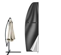 Patio Umbrella Covers, Fade-Resistant Offset Umbrella Sleeve, Heavy-Duty Oxford Fabric Cover for Banana Style Patio Umbrellas Outdoor Balcony Lawn Porch Pool Garden Parties Protection