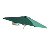 Patio Umbrella Outdoor Waterproof Wall Mounted Sun Block Umbrella, 2.2m/7.2ft Terrace Garden Shops Cafe Umbrella, Round Waterproof Blackout Umbrella, Save Space