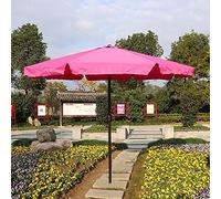 Patio Umbrella Pink Beach Umbrella Garden Umbrella Outdoor Umbrella, Hand Crank, No Base, Table Umbrella Market Umbrella, UV Protection Sun Protection