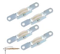 Patio Umbrella Pulley Bracket, Parasol Rope Sliding Clips, 4-Piece Replacement Set, Sturdy and Easy-to-Install Hardware for Outdoor Umbrella Repair on Balcony, Courtyard, Garden, or Poolside