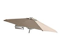 Patio Umbrella UV Resistant Wall Mounted Patio Umbrella, Outdoor Wall Umbrella with Adjustable Pole, Western Restaurant Balcony Yard Tilting Sunshade Umbrella