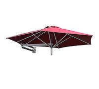 Patio Umbrella UV Resistant Wall Mounted Patio Umbrella, Outdoor Wall Umbrella with Adjustable Pole, Western Restaurant Balcony Yard Tilting Sunshade Umbrella