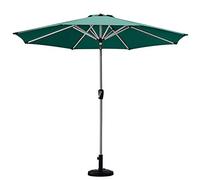 Patio Umbrellas 9ft/2.7m Large with Steel Pole, Outdoor Garden Beach Sun Umbrella with Push Button Tilt, Crank and 8 Sturdy Ribs